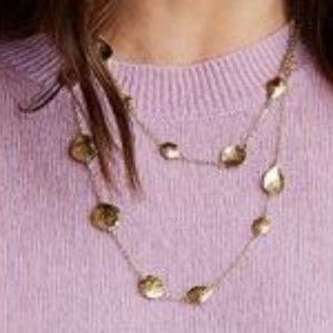 Melinda Maria Hammered Pod Necklace